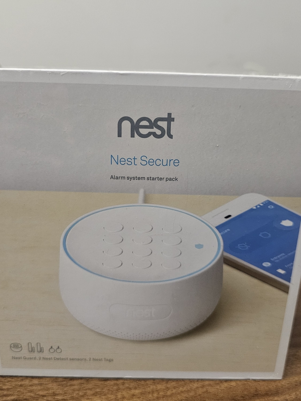Google Nest Secure Alarm System Starter Pack Guard Detect Tags